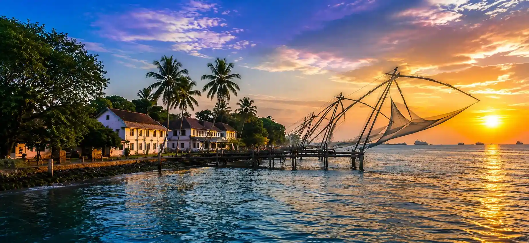 Kerala waterways and landscapes near Cochin